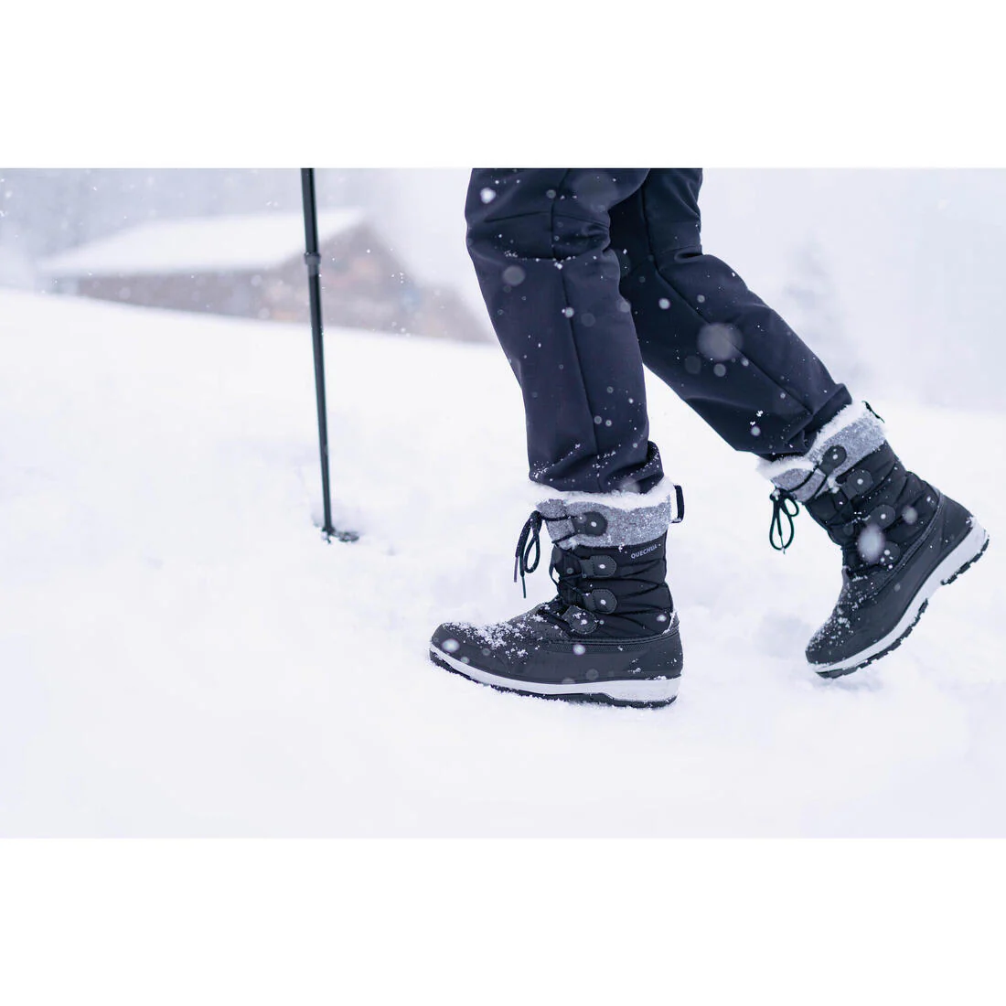 BOTAS DE SENDERISMO NIEVE IMPERMEABLES MUJER NH500 - Image 6