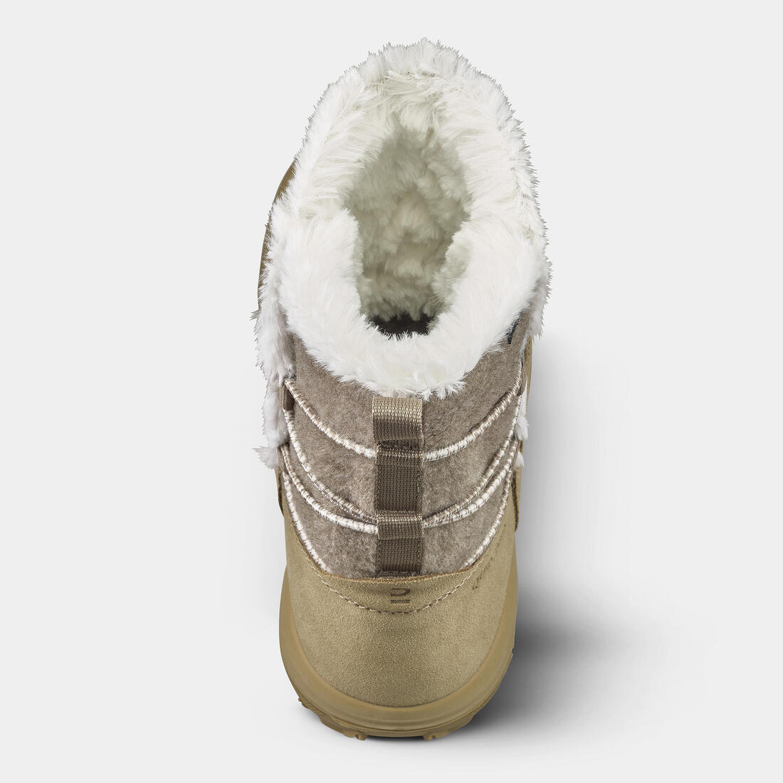 BOTAS IMPERMEABLES DE SENDERISMO NIEVE MUJER NH500 CUERO - Image 8