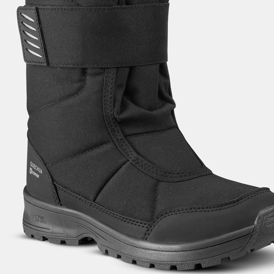 BOTAS NIEVE CÁLIDAS IMPERMEABLES SENDERISMO NIÑOS SH100 VELCRO - Image 6