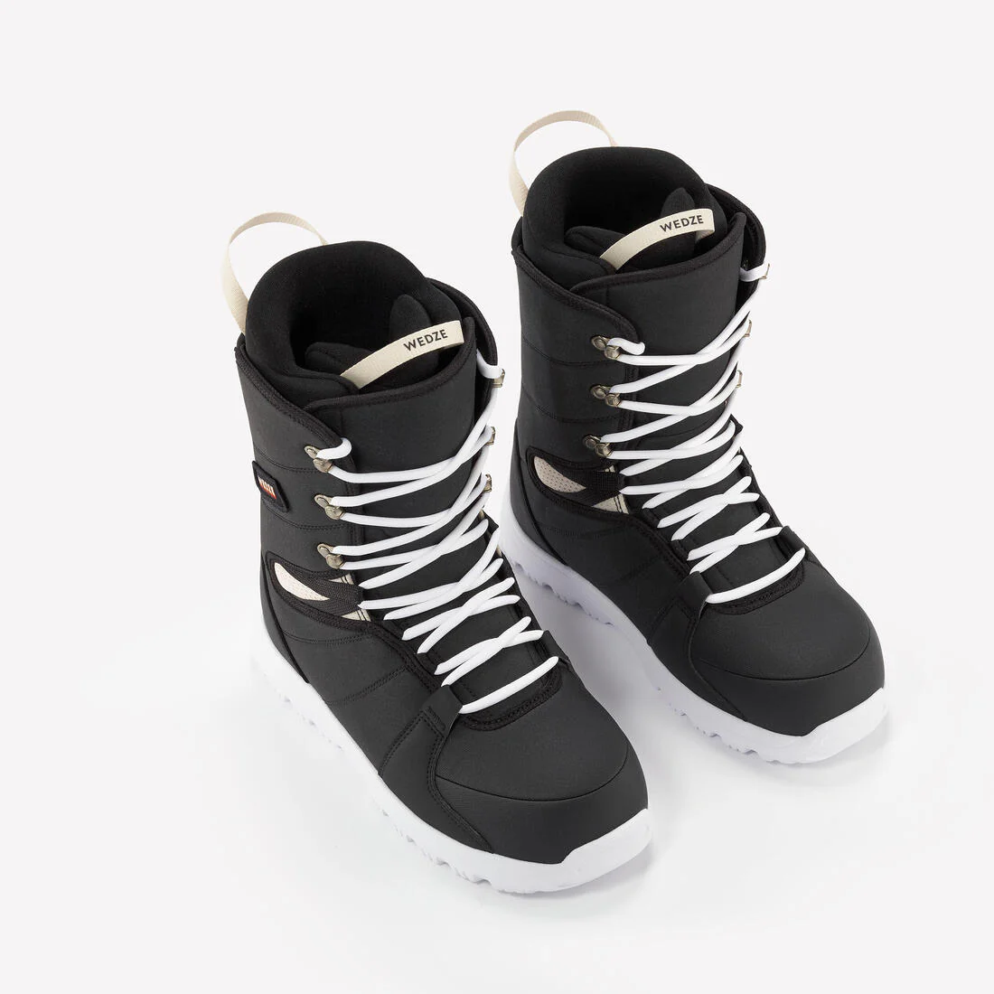 Botas Snowboard hombre negro blanco - SNB100 - Image 2