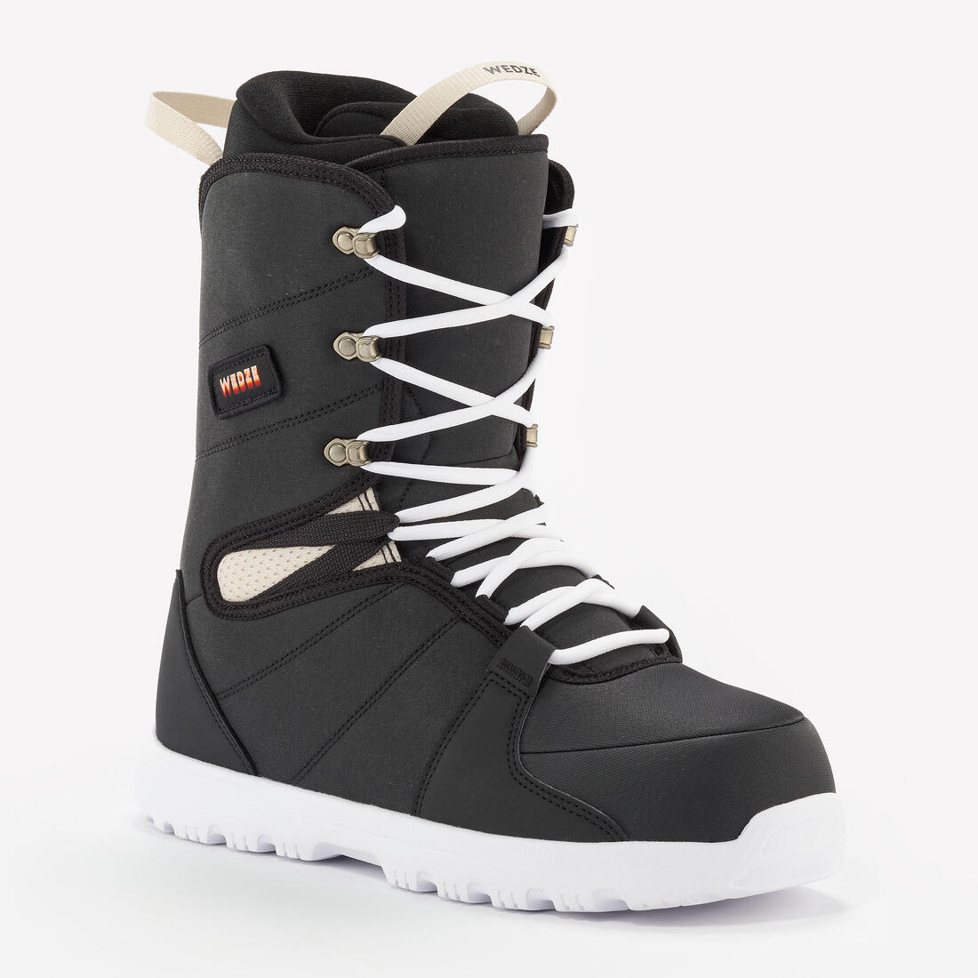 Botas Snowboard hombre negro blanco - SNB100 - Image 3