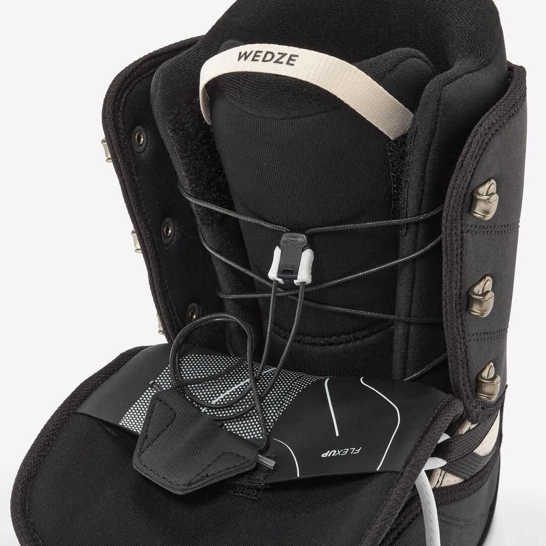 Botas Snowboard hombre negro blanco - SNB100 - Image 4