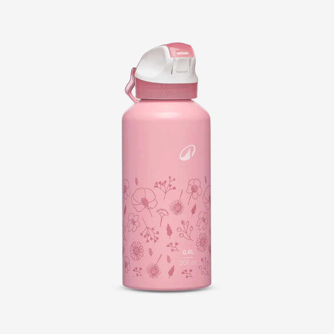 BOTELLA ALUMINIO 0,6L CON TAPA INSTANTÁNEA Y BOMBILLA PARA SENDERISMO - Image 2