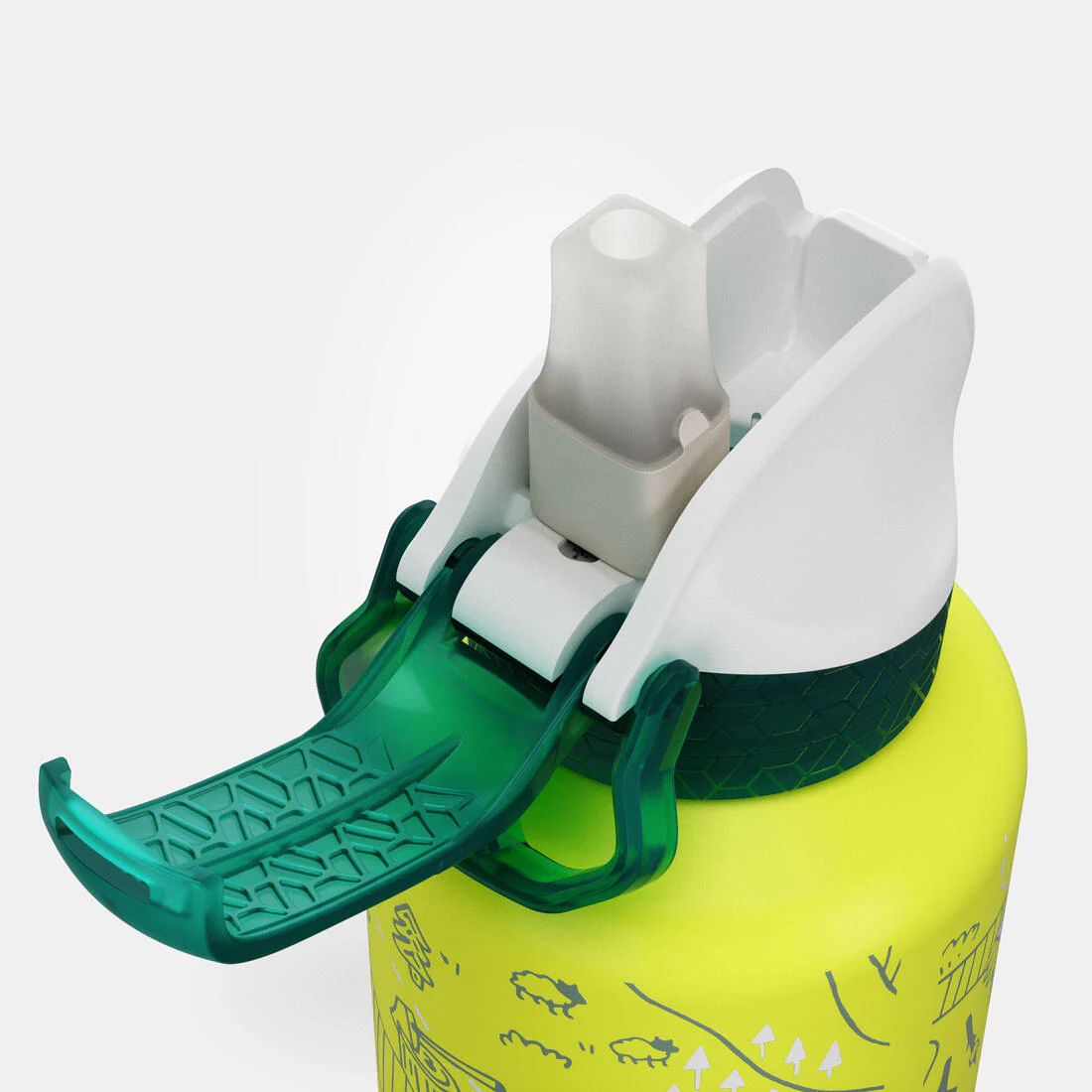 BOTELLA ALUMINIO 0,6L CON TAPA INSTANTÁNEA Y BOMBILLA PARA SENDERISMO - Image 31