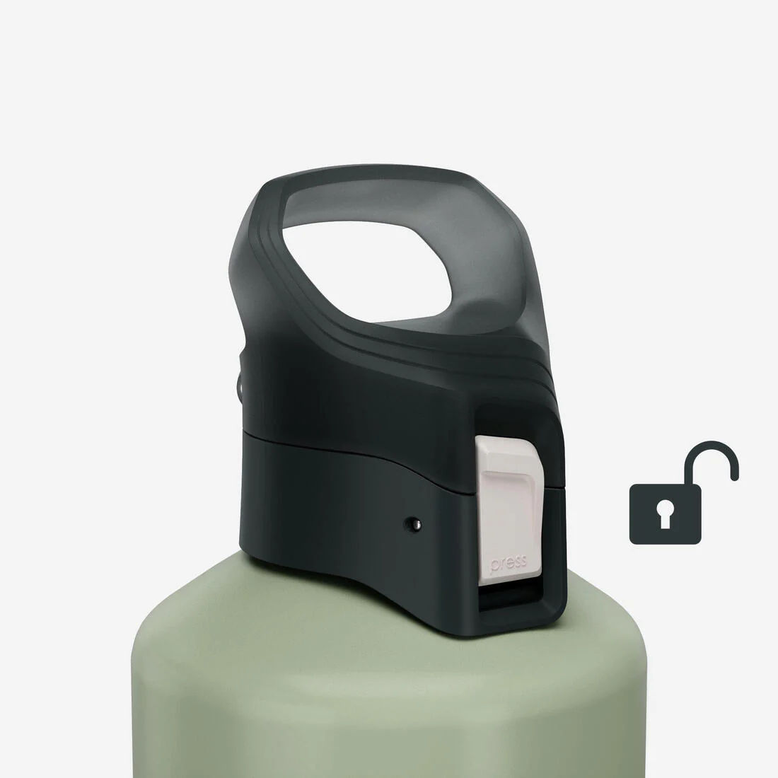 BOTELLA ALUMINIO 1,5L CON TAPA DE APERTURA RÁPIDA PARA SENDERISMO - Image 10