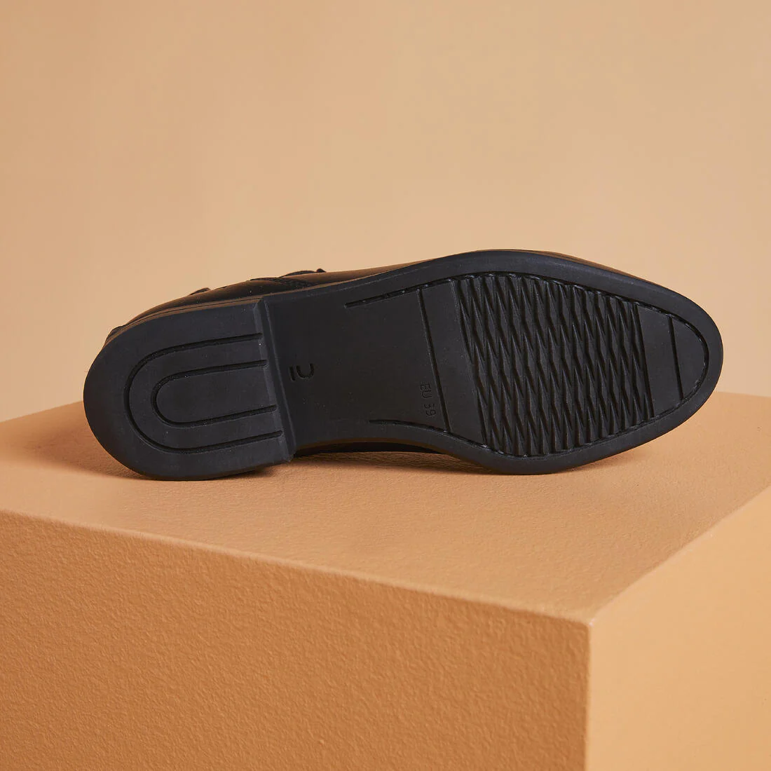 BOTAS EQUITACIÓN 500 ADULTO NEGRO CUERO - Image 3
