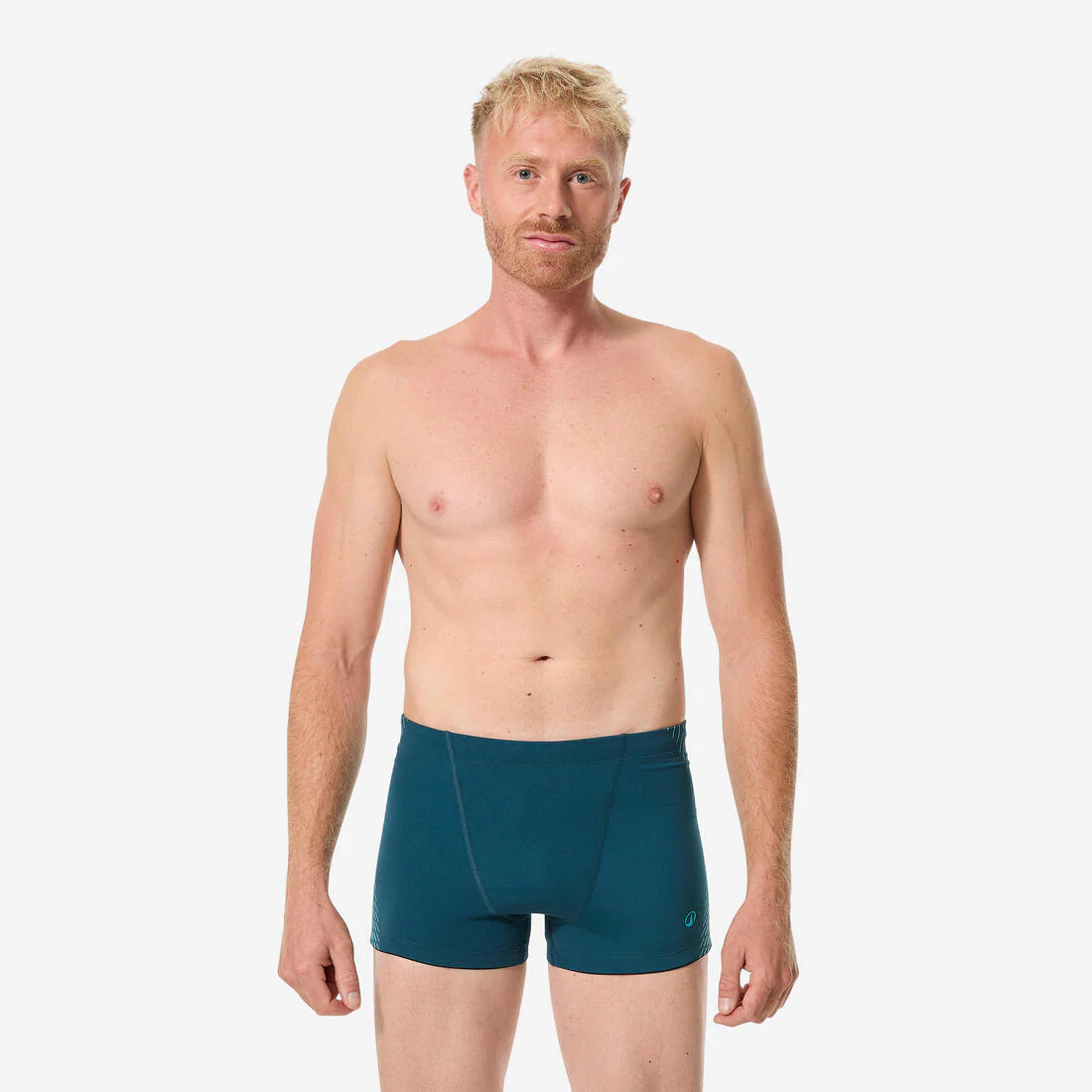 Bóxer Natación Fiti Hombre Turquesa-Blanco - Image 3