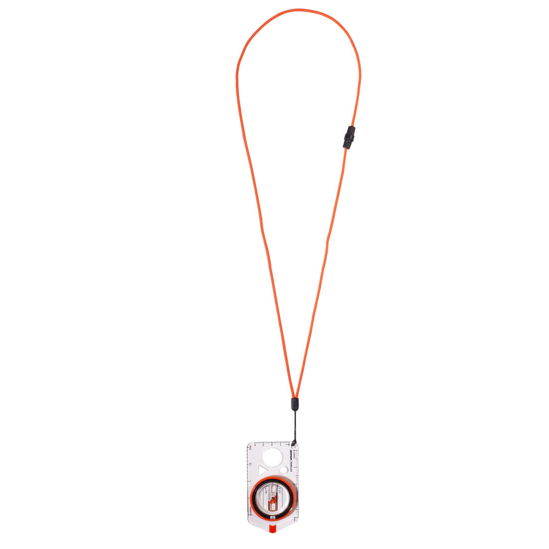 BRÚJULA DE ORIENTACIÓN DE PLACA PARA SENDERISMO EXPLORER 500 NARANJO - Image 2