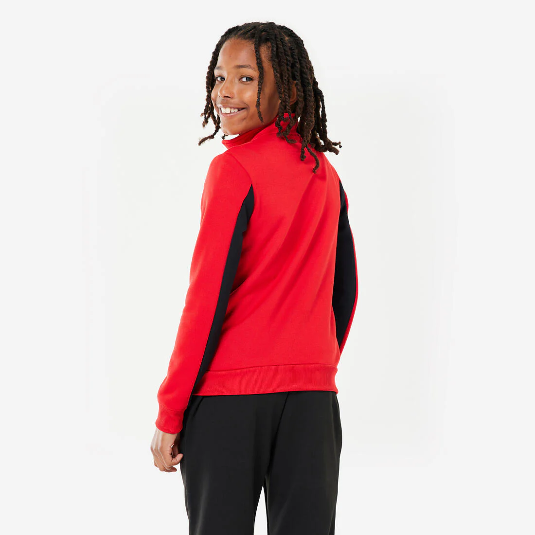 Buzo Niños Unisex Rojo Negro Transpirable - Image 8