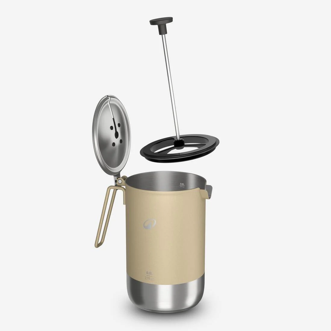 CAFETERA PORTÁTIL 3 EN 1 CAMPING 0,6 L A 0,8 L ACERO INOX - Image 2