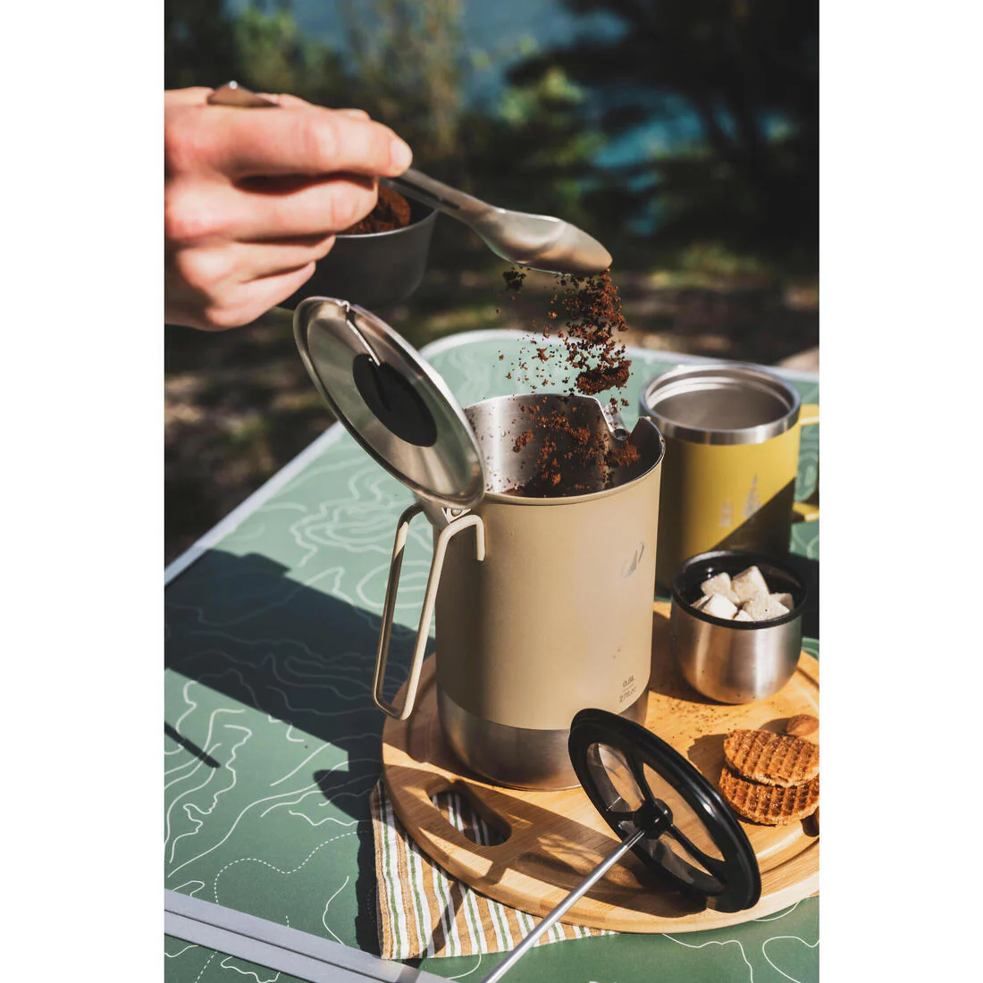 CAFETERA PORTÁTIL 3 EN 1 CAMPING 0,6 L A 0,8 L ACERO INOX - Image 3