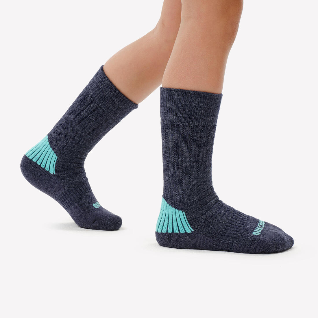 CALCETINES CÁLIDOS DE SENDERISMO NIÑOS SH100 MID X2 PARES - Image 8