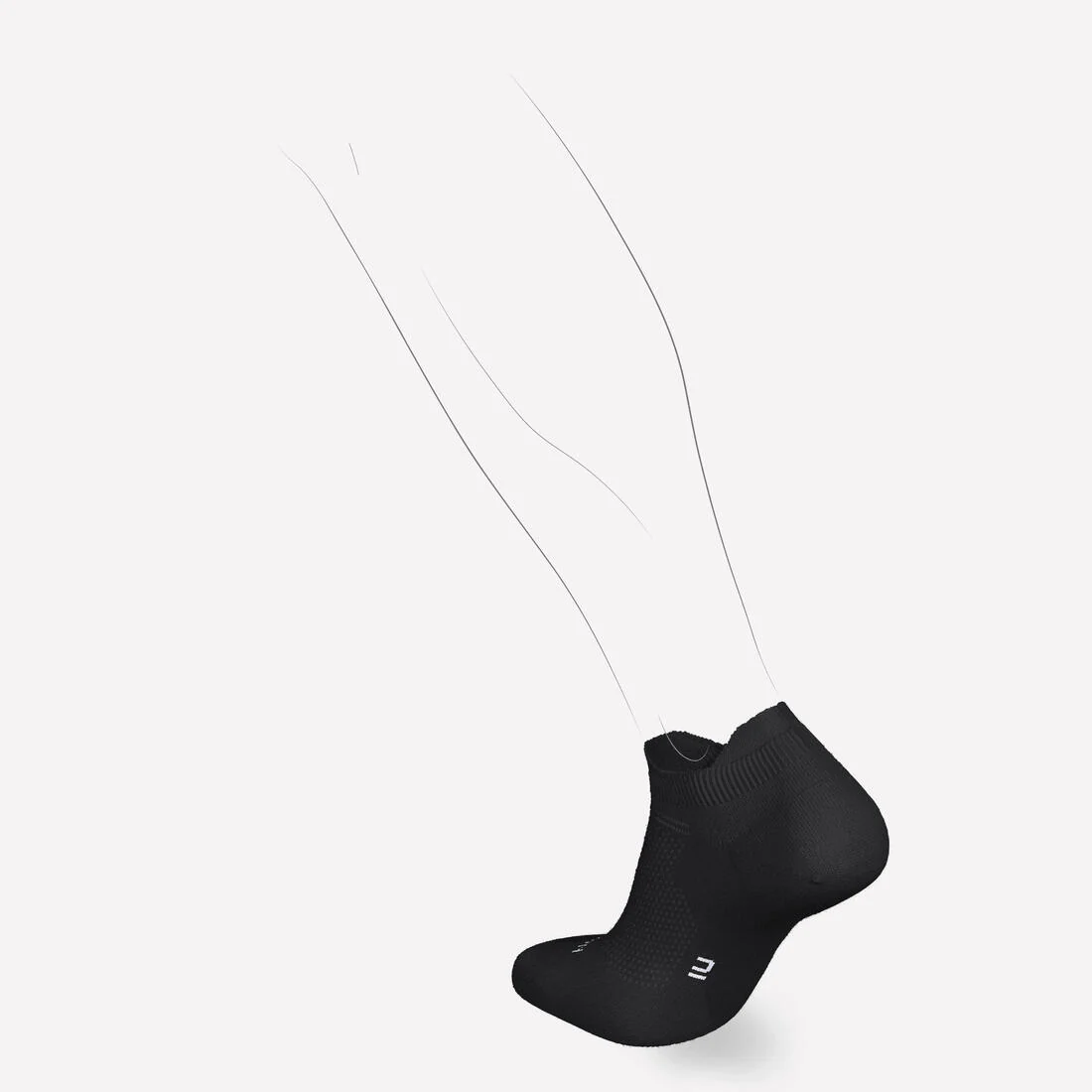 CALCETINES CORTOS DE RUNNING RUN500 FINOS X2 - Image 15