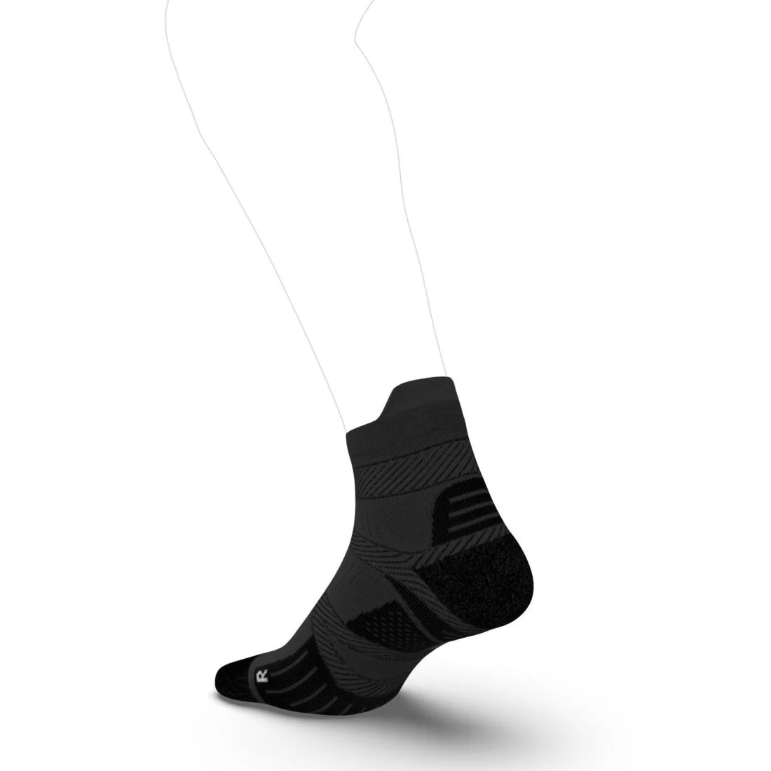CALCETINES DELGADOS KIPRUN STRAP NEGRO - Image 2