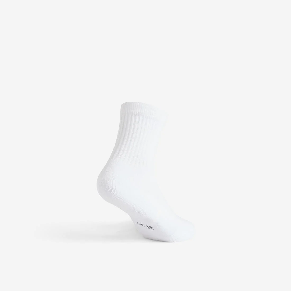 CALCETINES LARGOS DEPORTES DE RAQUETA NIÑOS ARTENGO RS 100 BLANCO x3 PARES - Image 4