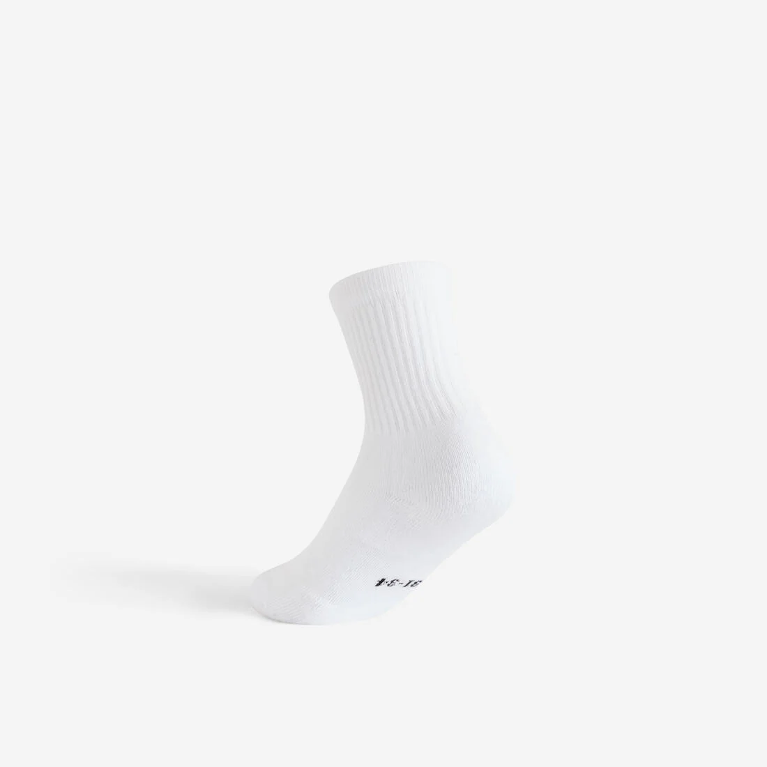 CALCETINES LARGOS DEPORTES DE RAQUETA NIÑOS ARTENGO RS 100 BLANCO x3 PARES - Image 5
