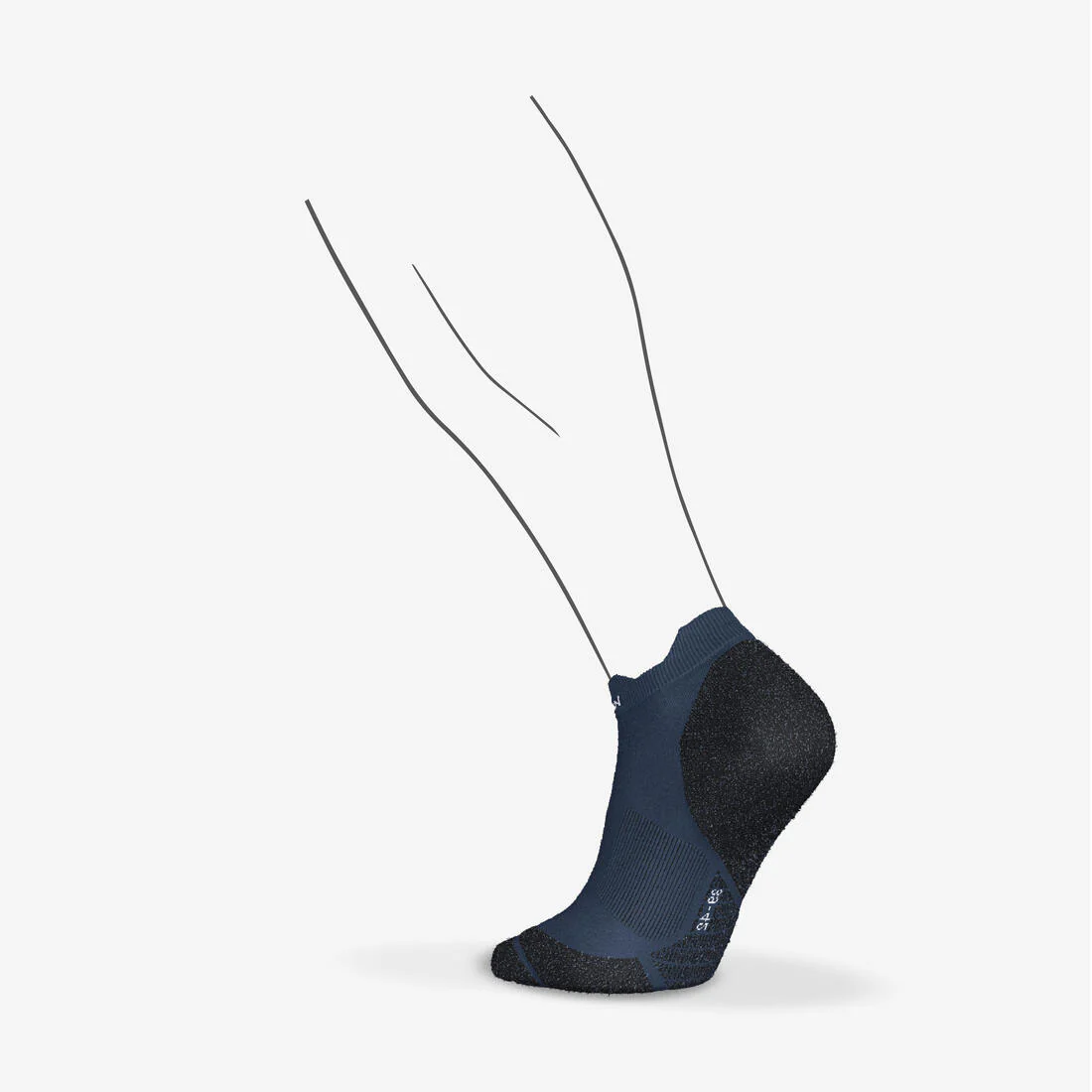 CALCETINES RUNNING KIPRUN RUN900 DELGADOS INVISIBLES AZULES - Image 4