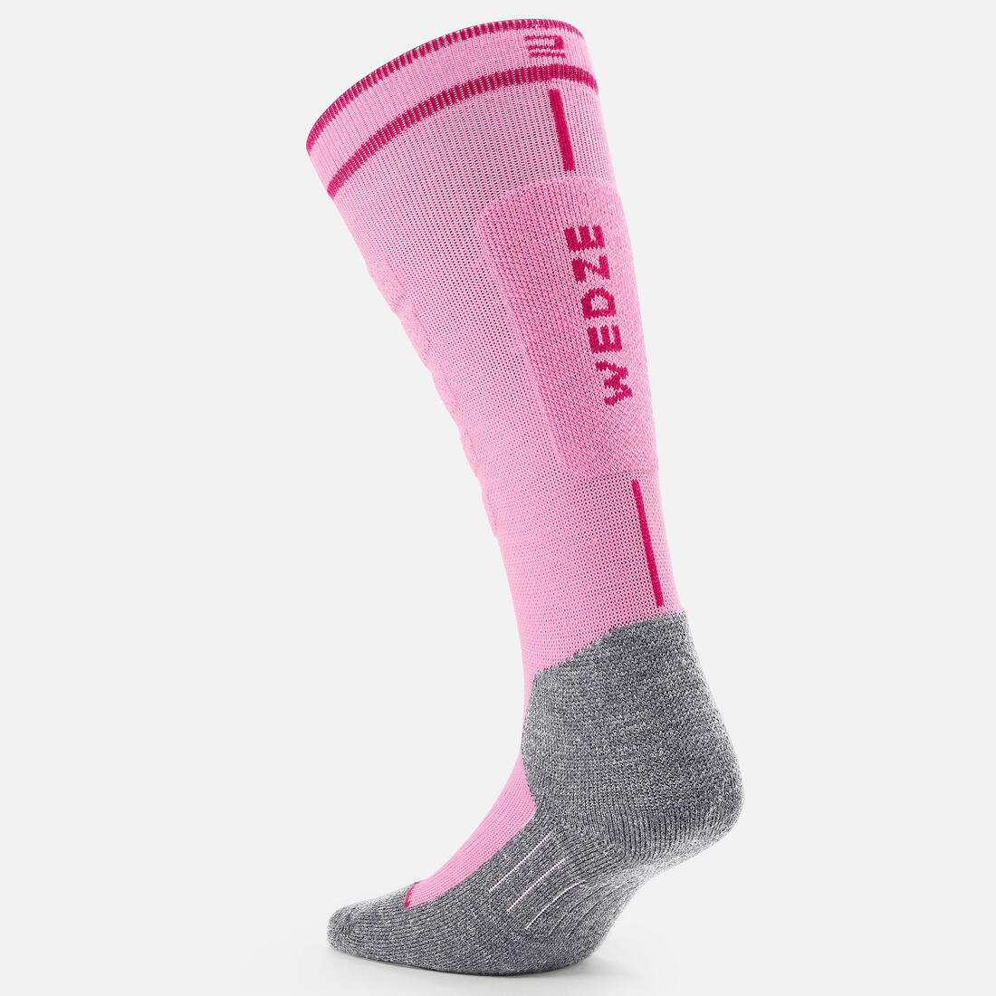 CALCETINES SKI CÁLIDOS NIÑOS 500 ROSA - Image 4