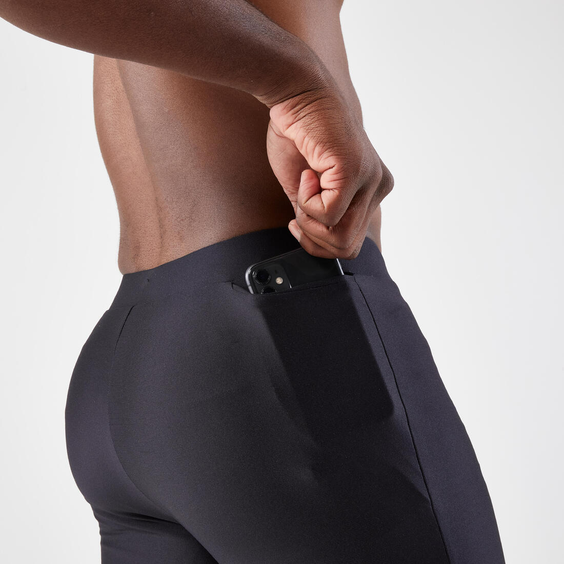 Mallas cortas running Hombre - KIPRUN Run 100 Negro - Image 5