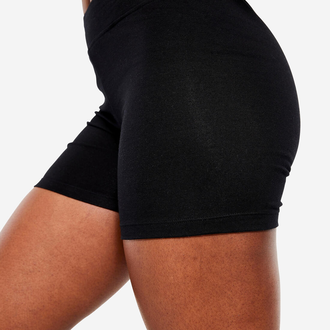 CALZAS CORTAS SLIM FITNESS MUJER 500 NEGRO - Image 5