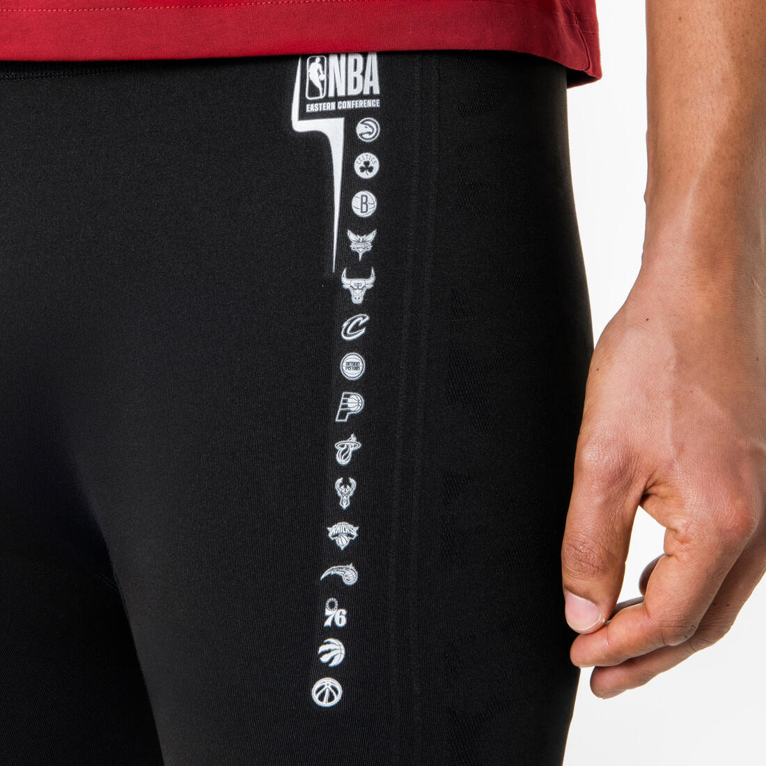 CALZAS DE BÁSQUETBOL 3/4 NBA HOMBRE TIGHT 900 NEGRO - Image 3