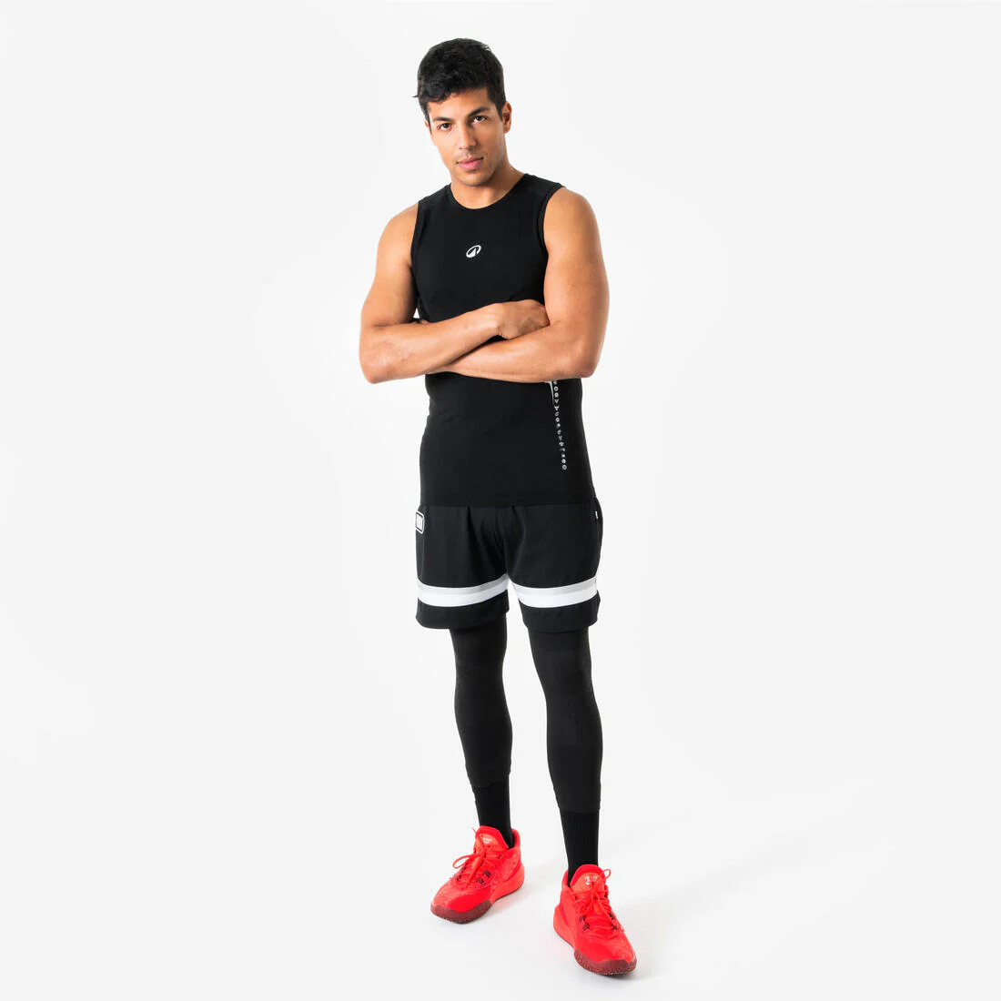 CALZAS DE BÁSQUETBOL 3/4 NBA HOMBRE TIGHT 900 NEGRO - Image 6