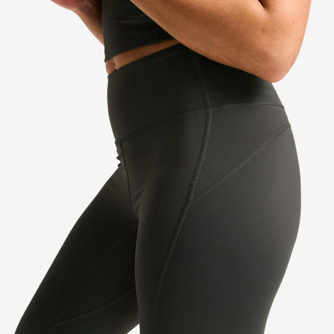Leggings Deportivos Mujer Rojo Oscuro Talle Alto Corte Moldeador - Image 7