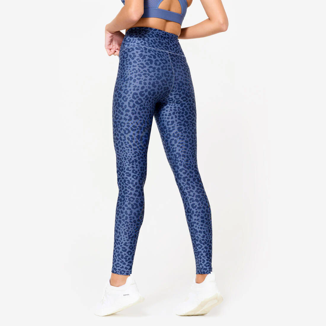 CALZAS FITNESS MUJER ESTAMPADO GRIS JASPEADO TIRO ALTO - Image 10