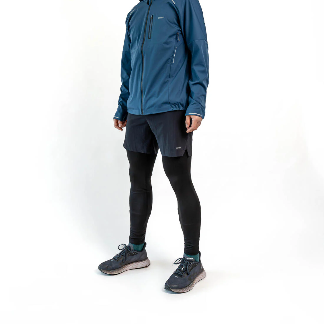 CALZAS LARGAS DE RUNNING HOMBRE RUN 100 WARM NEGRO - Image 2