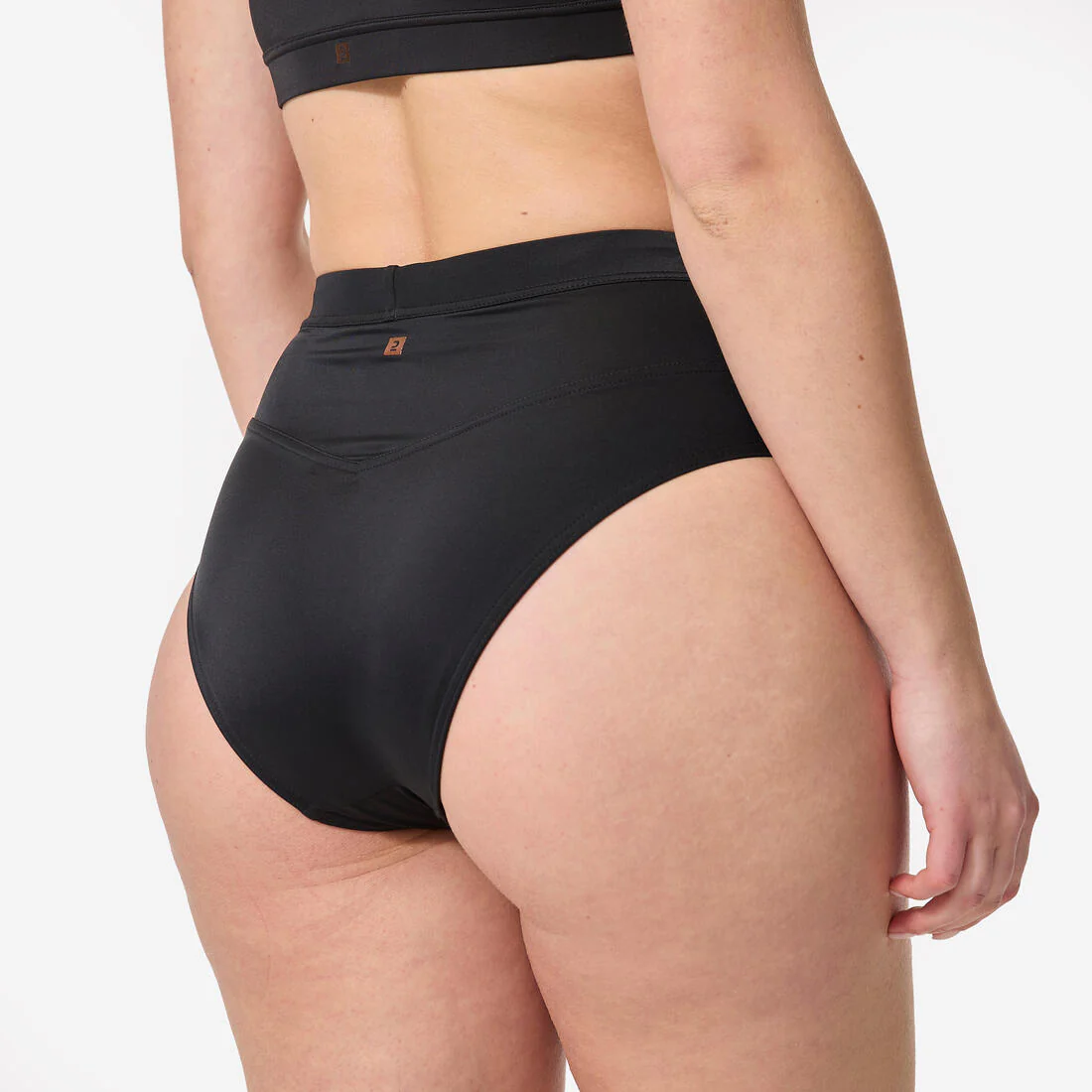 CALZÓN BIKINI MUJER ROSA NEGRO TIRO ALTO - Image 4