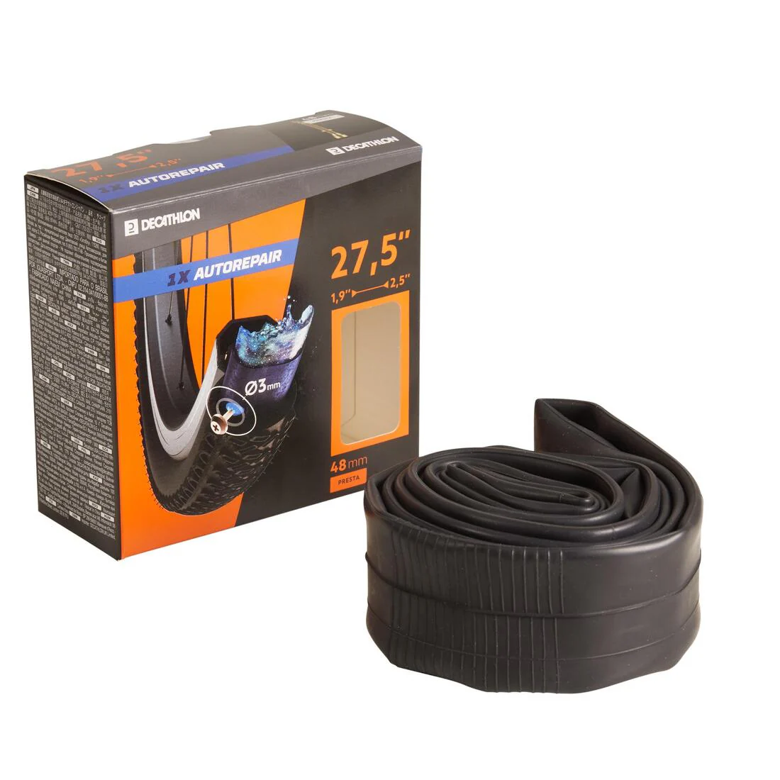 CÁMARA AIRE 27,5X1,90/2,50 AUTORREPARABLE VÁLVULA PRESTA 48 MM - Image 3