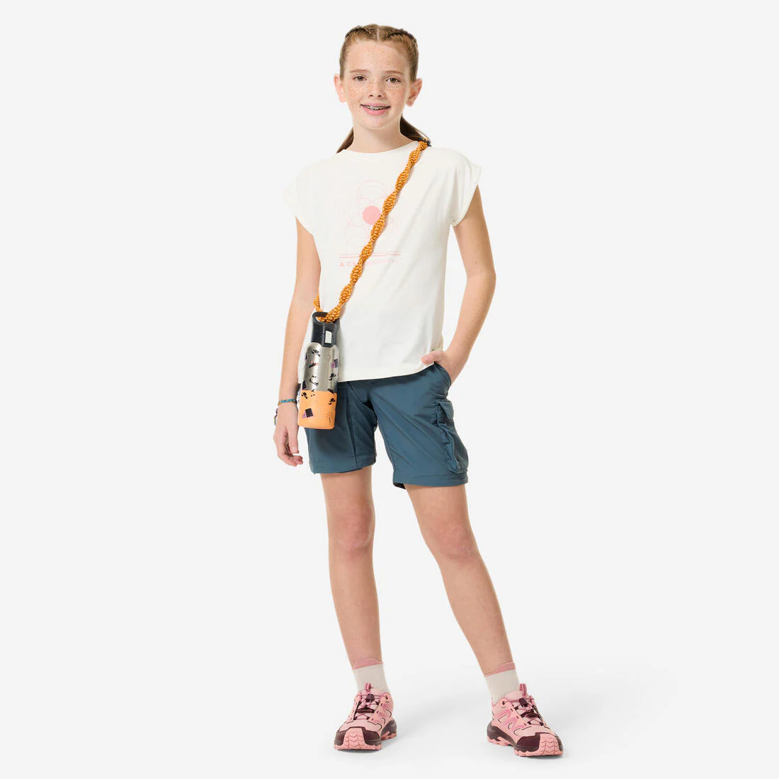 Camiseta de senderismo niños 7-15 años, NH100 twin blanco - Image 6