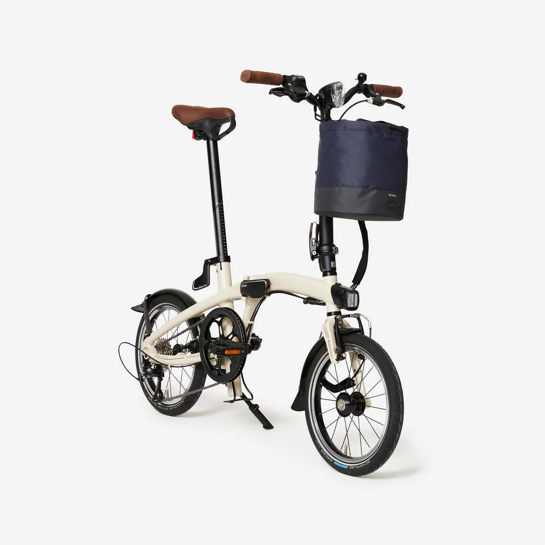 Canasto Bicicleta Plegable Azul 10 l Compactable Correa Transporte Hombro - Image 2
