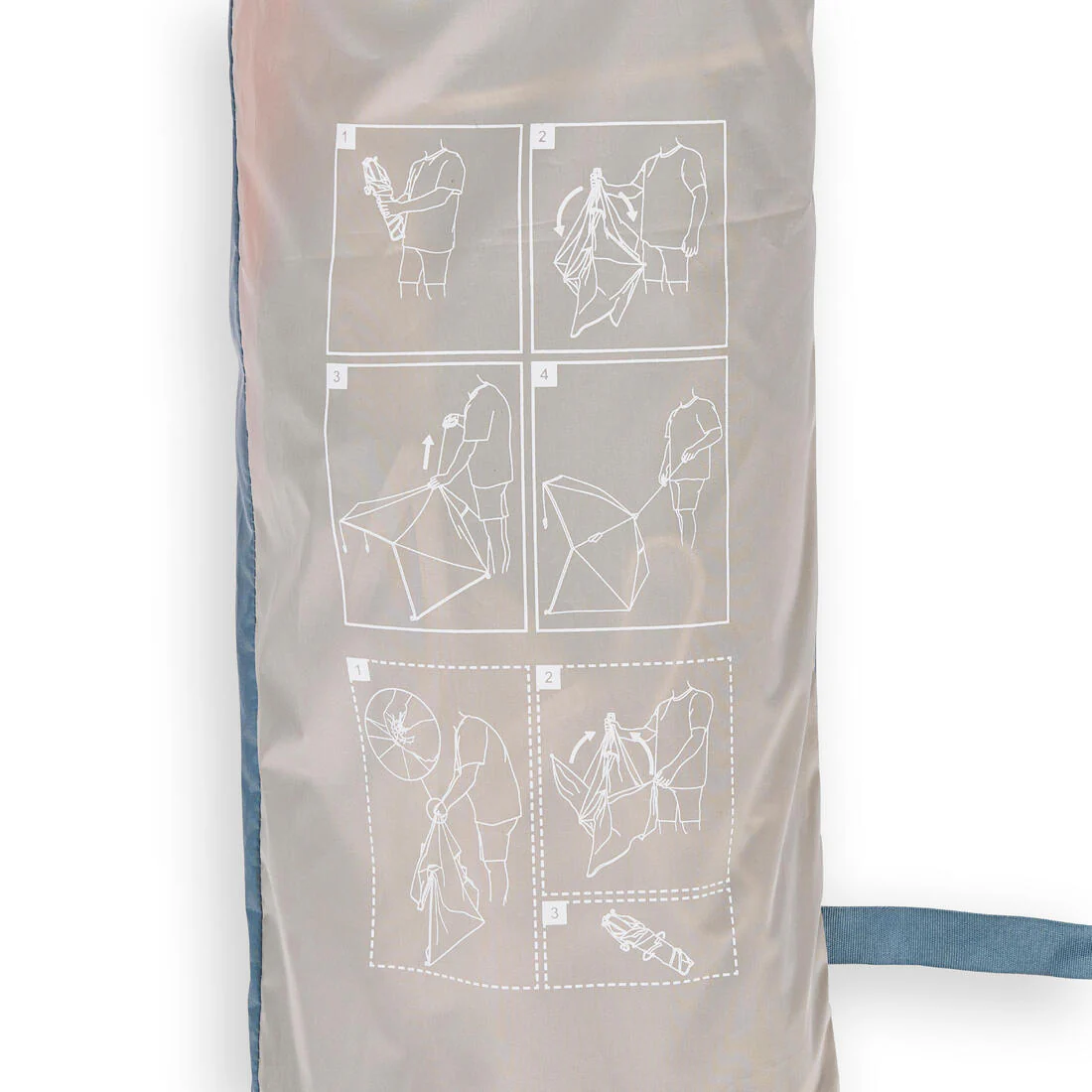 CARPA PLAYA 3 PERSONAS - IWIKO 180 GRIS COMPACTA ANTIUV - Image 6