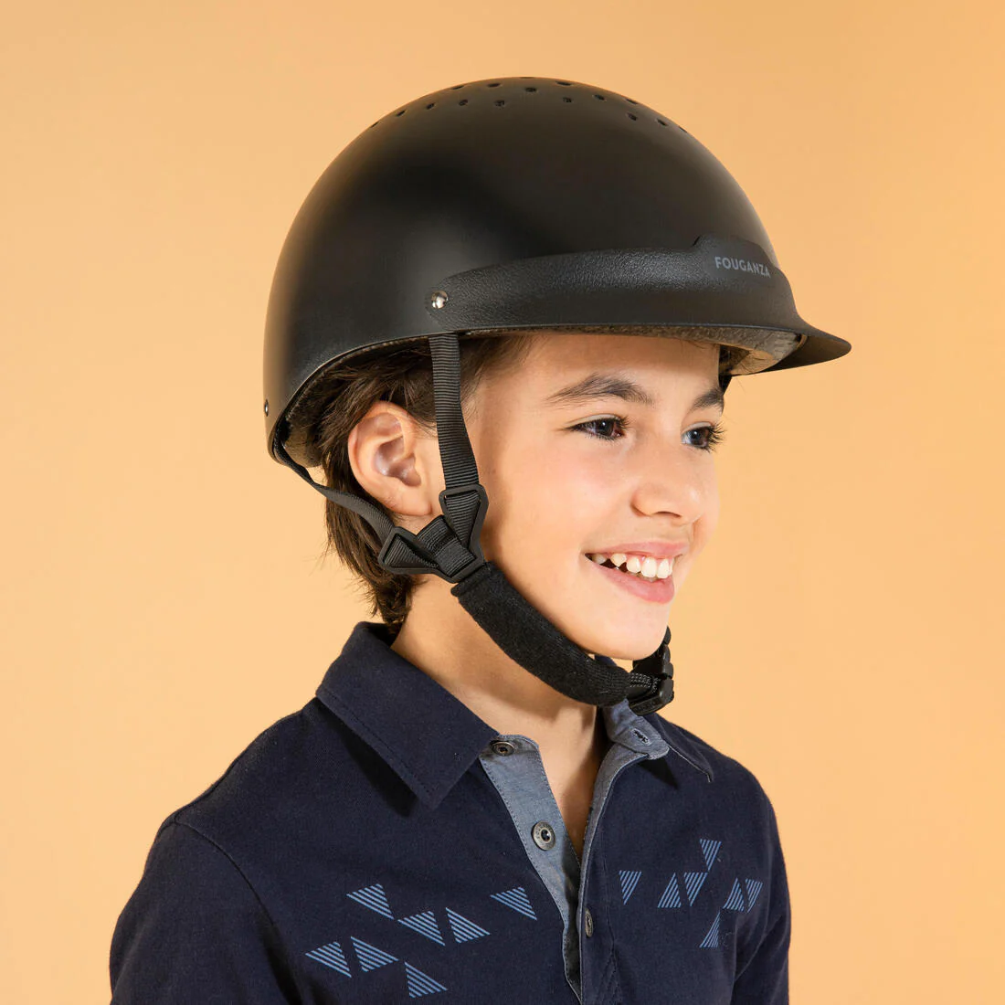 CASCO EQUITACIÓN 100 ADULTO/NIÑOS NEGRO - Image 7