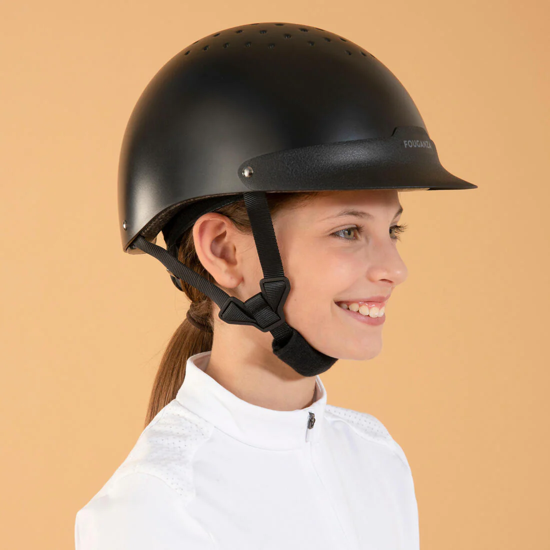 CASCO EQUITACIÓN 100 ADULTO/NIÑOS NEGRO - Image 8