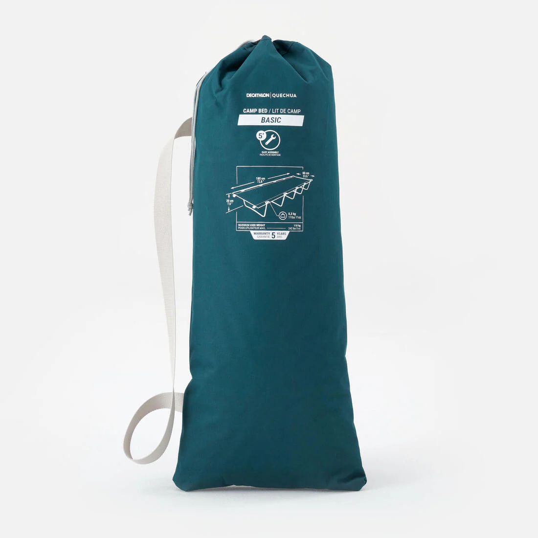 CATRE DE CAMPING BED BASIC 60 CM 1 PERSONA - Image 3