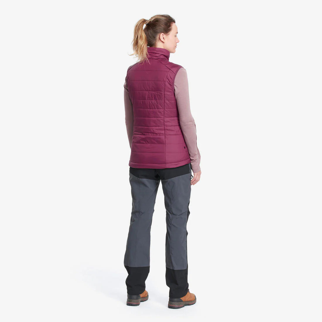 Chaleco De Senderismo Mujer MT100 Morado - Image 4