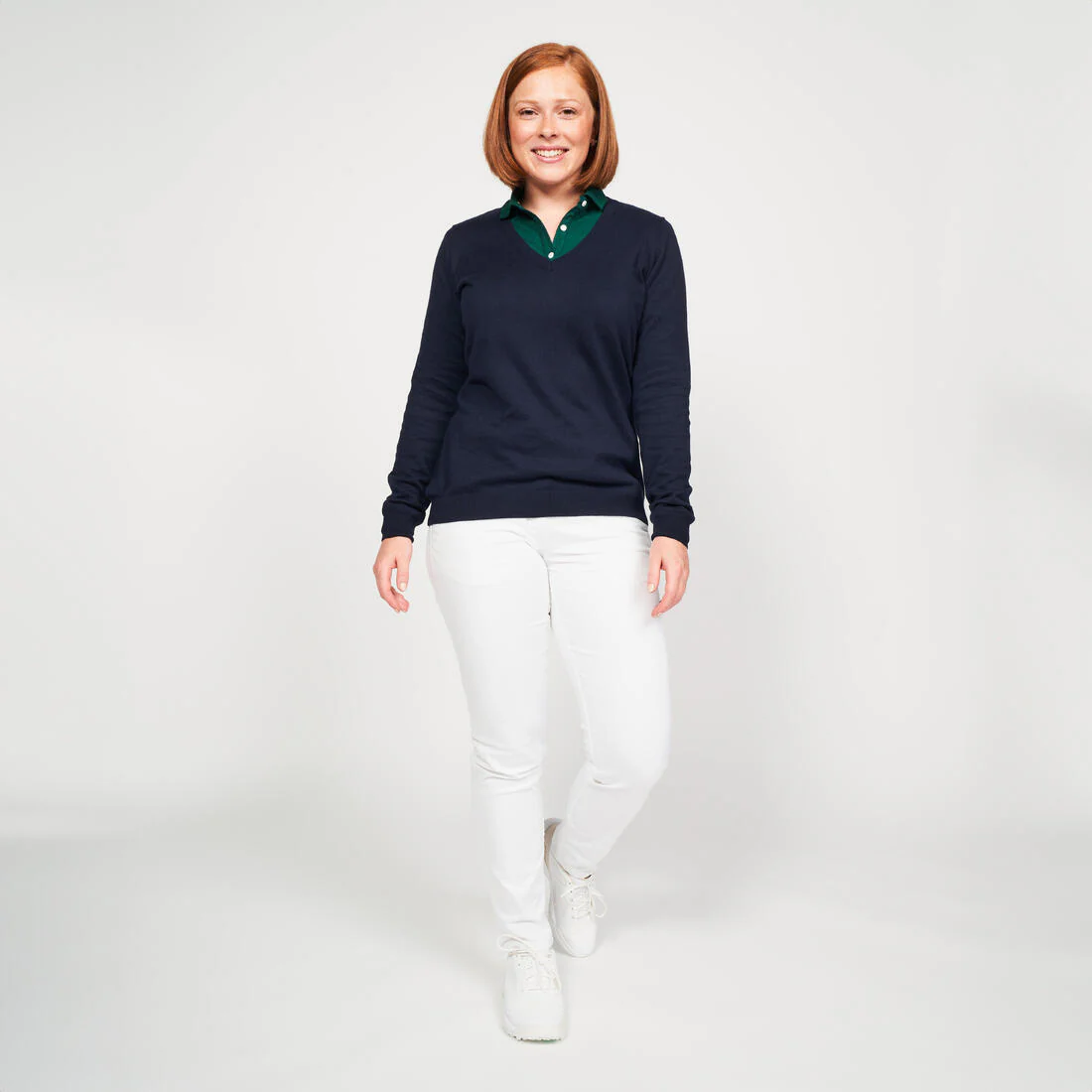 CHALECO DE GOLF MUJER MW100 ALGODÓN - Image 3