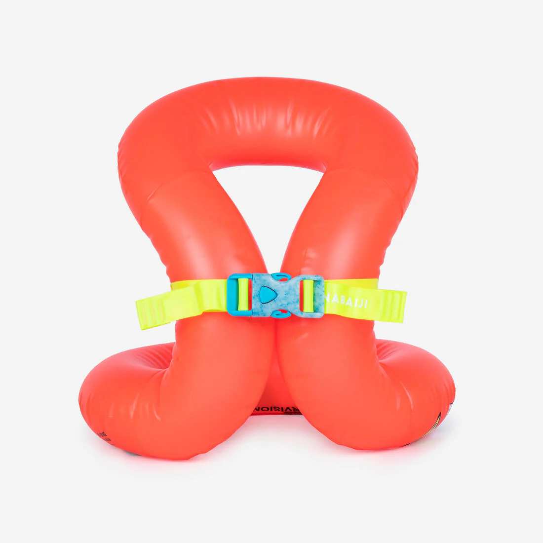 Chaleco flotador para niños inflable naranjo con cinturón - Image 2