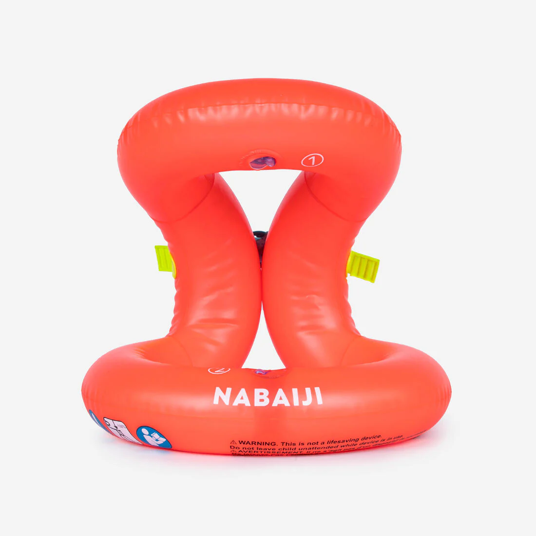 Chaleco flotador para niños inflable naranjo con cinturón - Image 4