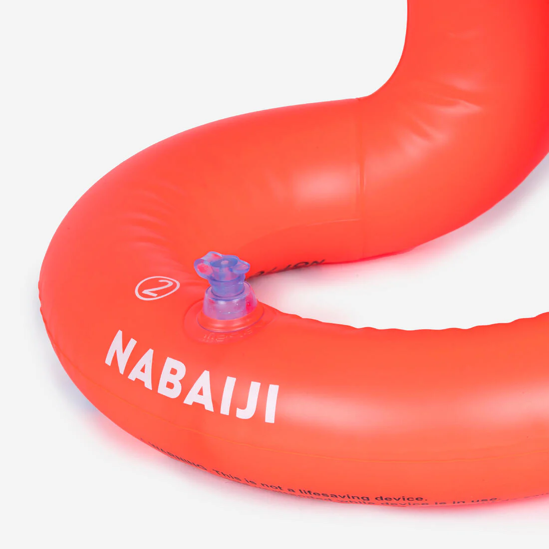 Chaleco flotador para niños inflable naranjo con cinturón - Image 5