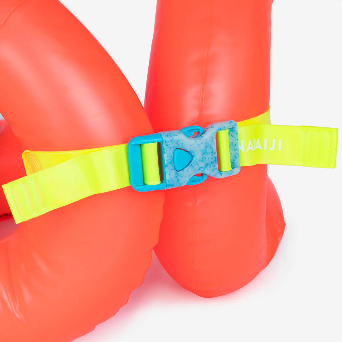 Chaleco flotador para niños inflable naranjo con cinturón - Image 6