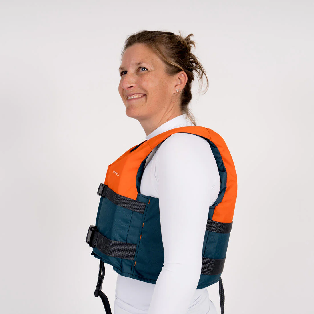 Chaleco salvavidas Kayak/Stand up paddle 50 Newtons azul naranja - Image 11