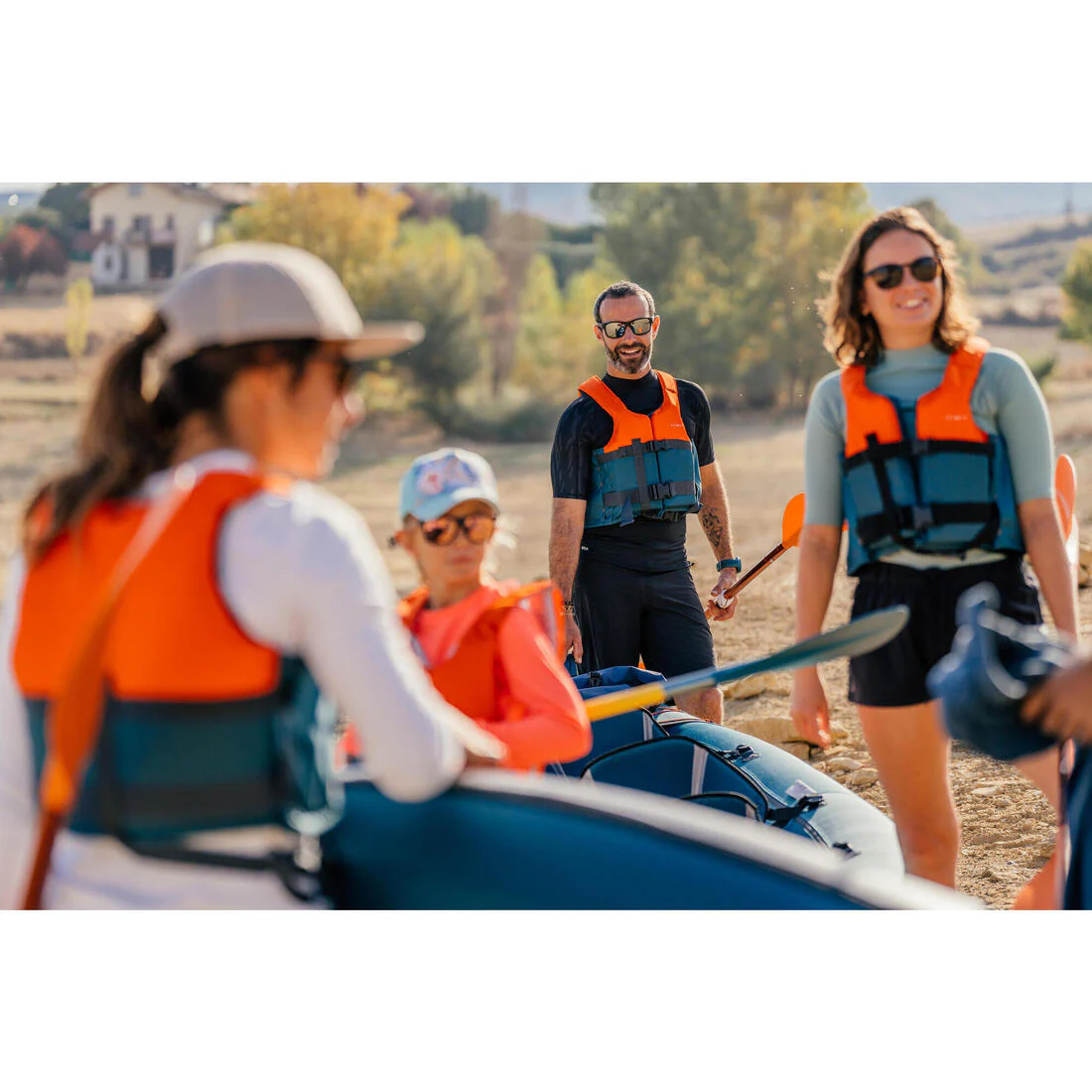 Chaleco salvavidas Kayak/Stand up paddle 50 Newtons azul naranja - Image 14