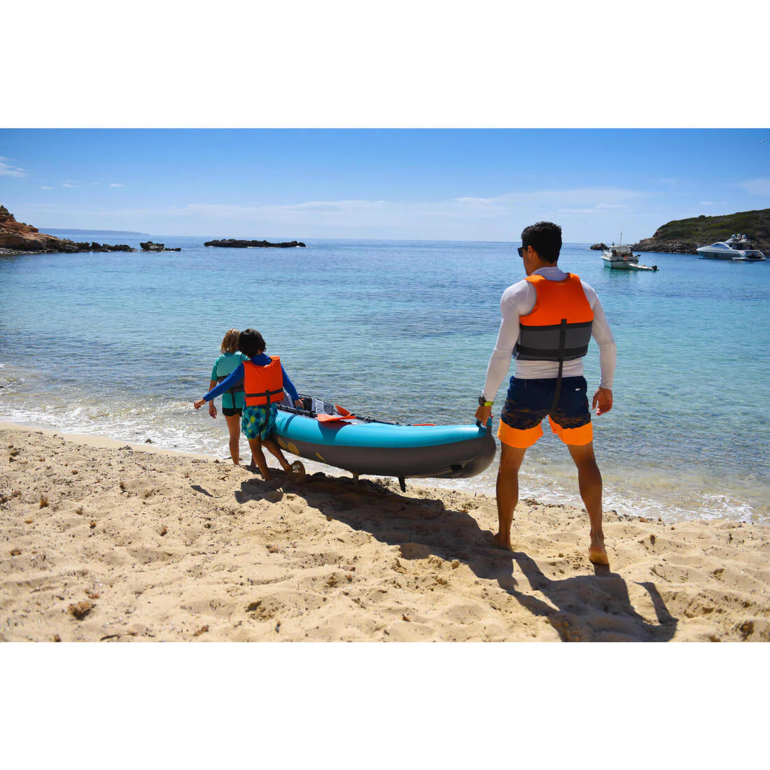 Chaleco salvavidas Kayak/Stand up paddle BA 50 Newtons naranja - Image 9