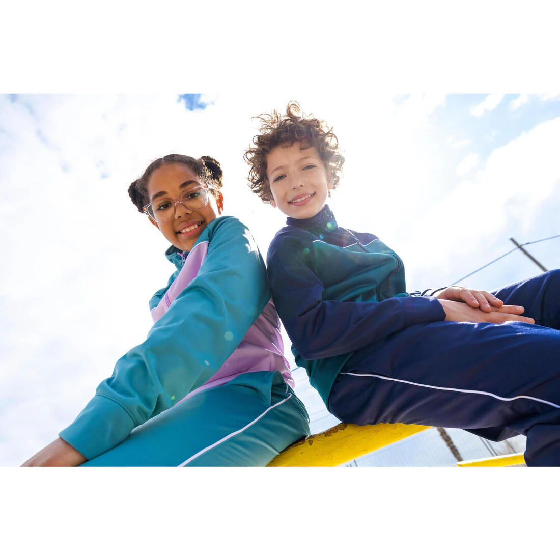 Chándal Niños Azul Rosa Transpirable - Image 9