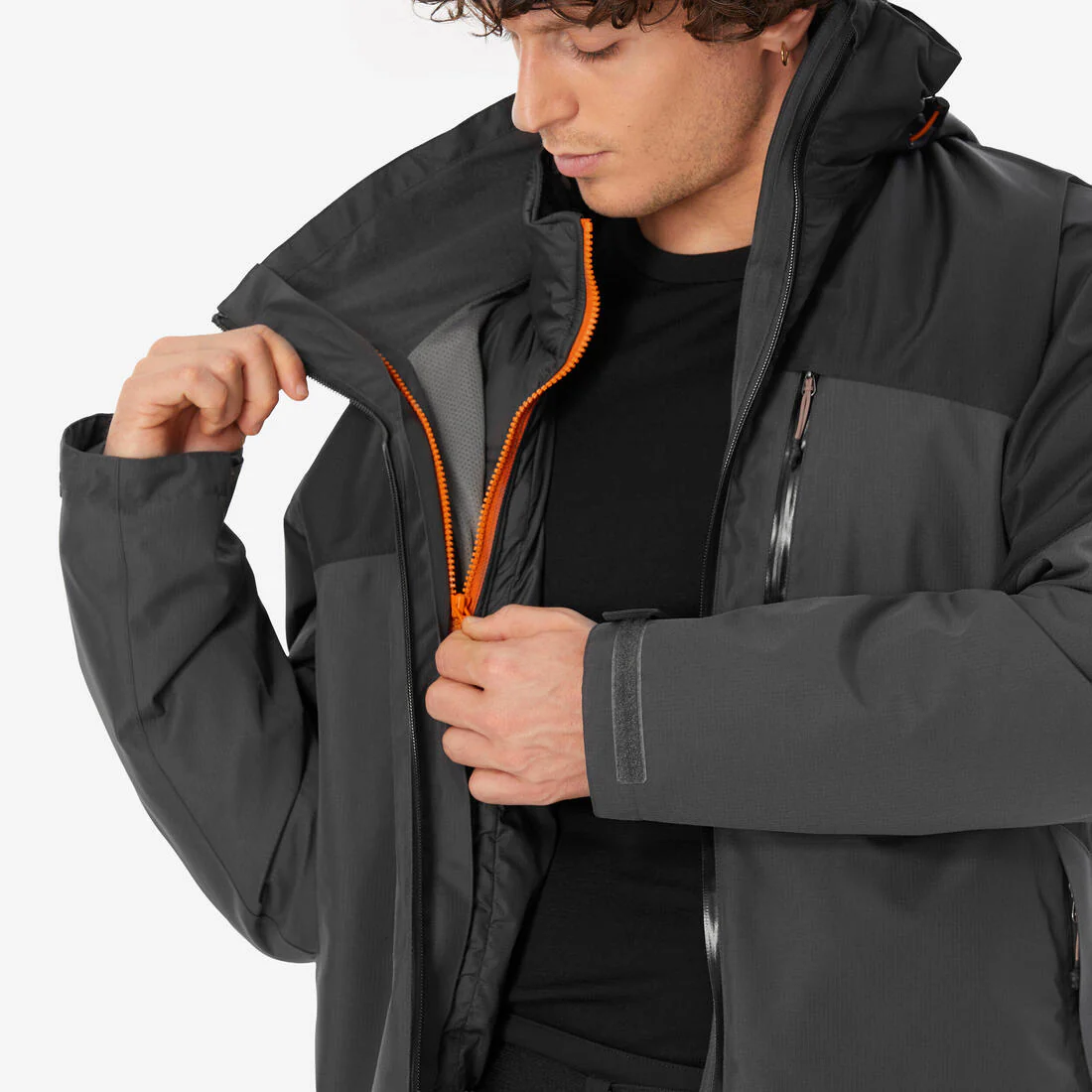 CHAQUETA IMPERMEABLE 3 EN 1 SENDERISMO -10 °C HOMBRE MH500 - Image 12