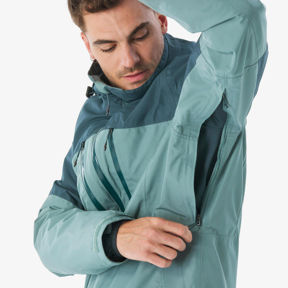 CHAQUETA IMPERMEABLE 3 EN 1 SENDERISMO -10 °C HOMBRE MH500 - Image 20