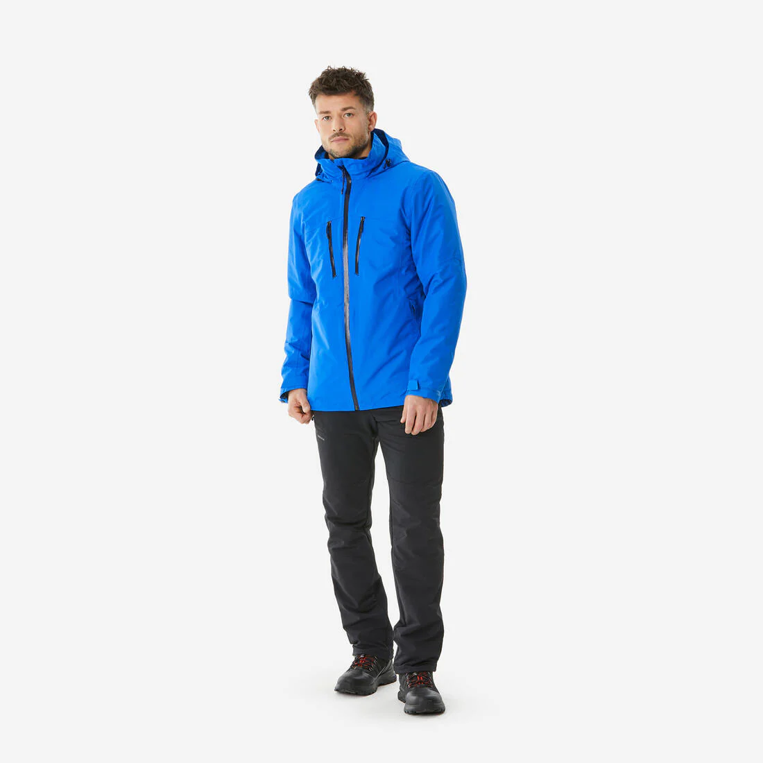 CHAQUETA IMPERMEABLE 3 EN 1 SENDERISMO -10 °C HOMBRE MH500 - Image 4